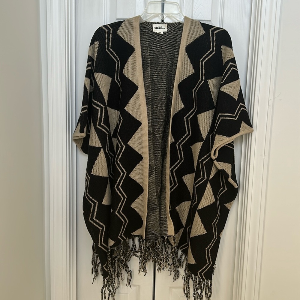 Crece Patterned Open-Faced Sweater